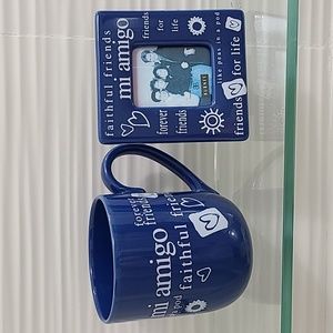 2-Piece Gift Set MI Amigo. Forever Friends. Photo Frame, Oversized Mug.